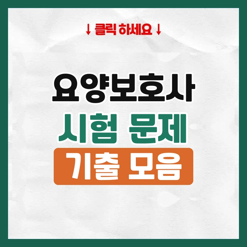 요양보호사시험문제